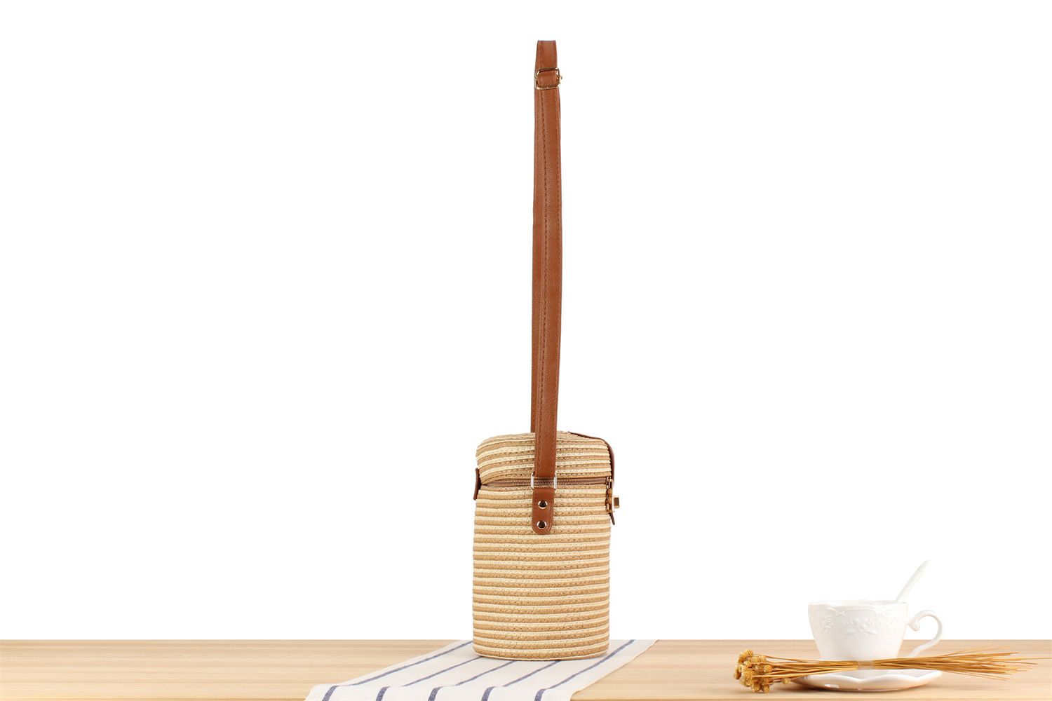 Damenmode Einzel-Schulter-Strohtasche pastoralen Stil Strandtasche_voghion.com