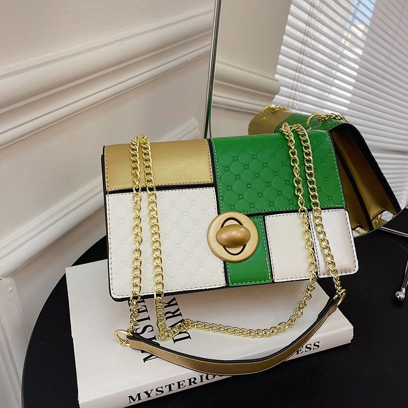 High-End-Tasche für Damen 2023 neue modische Schulter-Umhängetasche Kontrastfarbennähte große Kapazität kleine_voghion.com