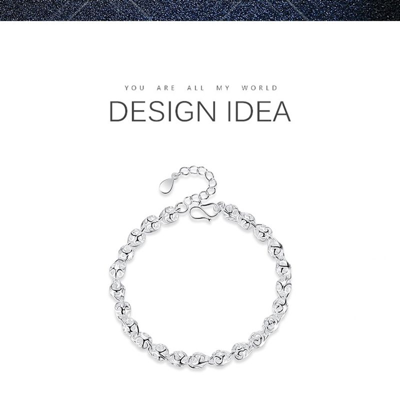 Nuovo braccialetto coreano Hollow S Sier, braccialetto da donna_voghion.com