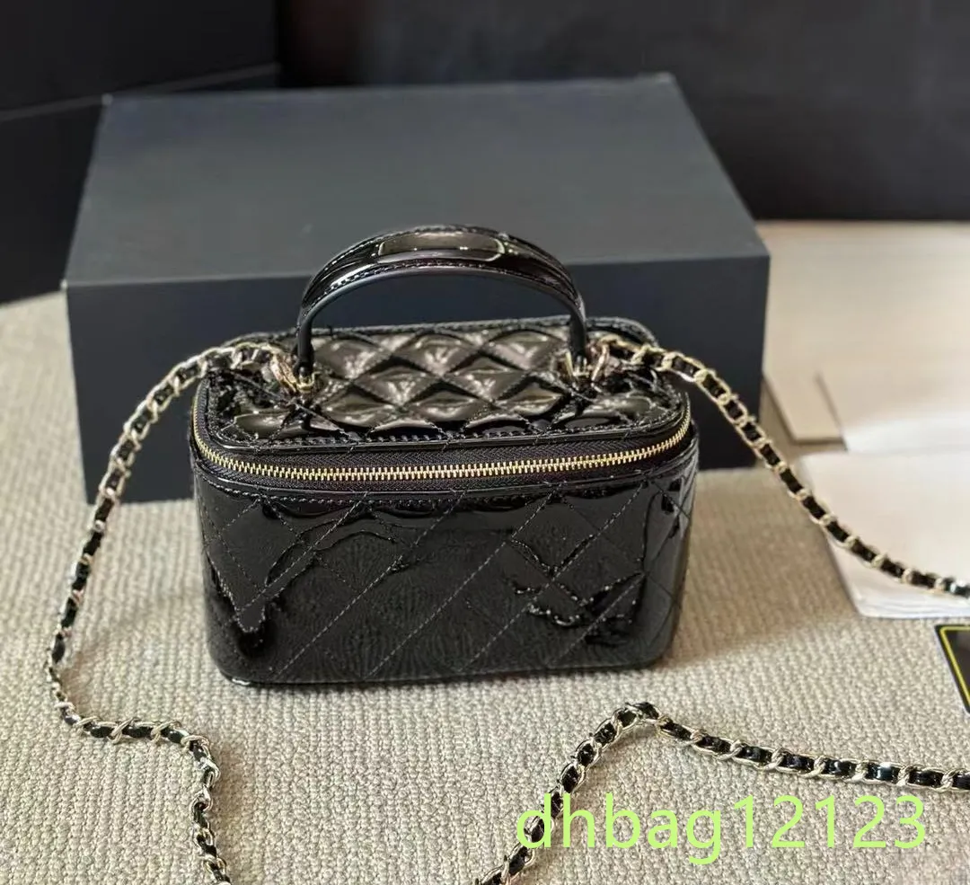 Sac de créateur, longue boîte, trousse de maquillage avec miroir, étui à cosmétiques, poignée bouffante, 18 x 10 cm et 10 x 8 cm, sac à main vintage chic pour_voghion.com