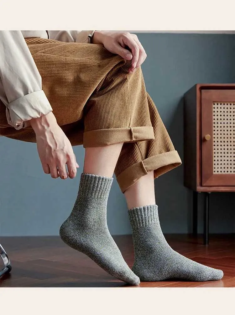 Men's Winter Thicken Wool Mens High Quality Towel Keep Warm Sock Cotton Christmas Gift for Male Thermal Socks 38-45_voghion.com