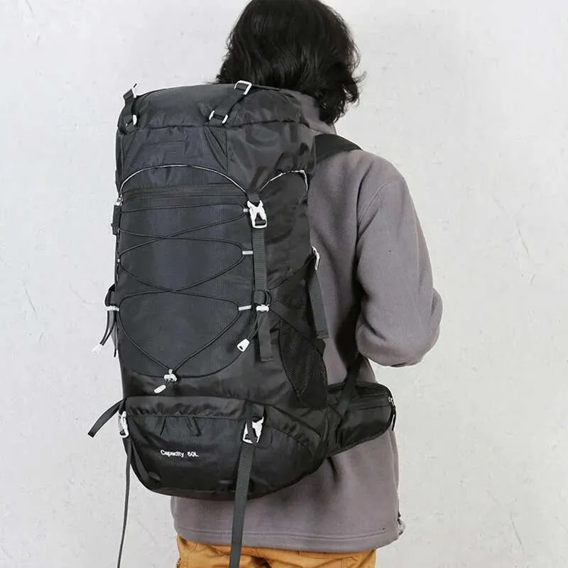 Sac à dos de voyage 50L pour hommes et femmes, sac tactique étanche en maille, sac à dos de randonnée, de camping, d'équipements Rucack_voghion.com