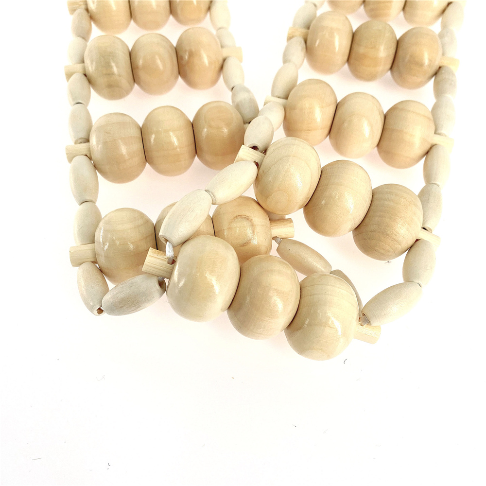 Massagerollenseil aus Holz für den Rücken, Massagewerkzeuge für die Cellulite-Therapie aus Holz, Selbstmassagewerkzeuge zur Linderung von Schmerzen im Nacken, Beinen und Rücken_voghion.com