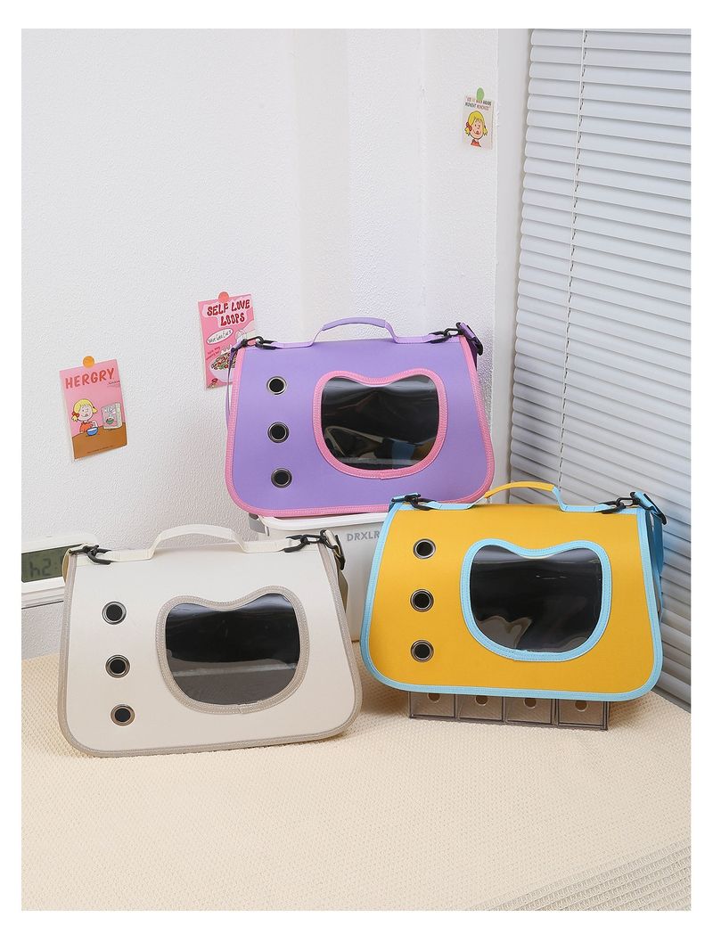 Haustiertasche, tragbare Tasche zum Ausgehen, Umhängetasche fürs Auto, kleine Hunde, atmungsaktiv, große Kapazität,_voghion.com
