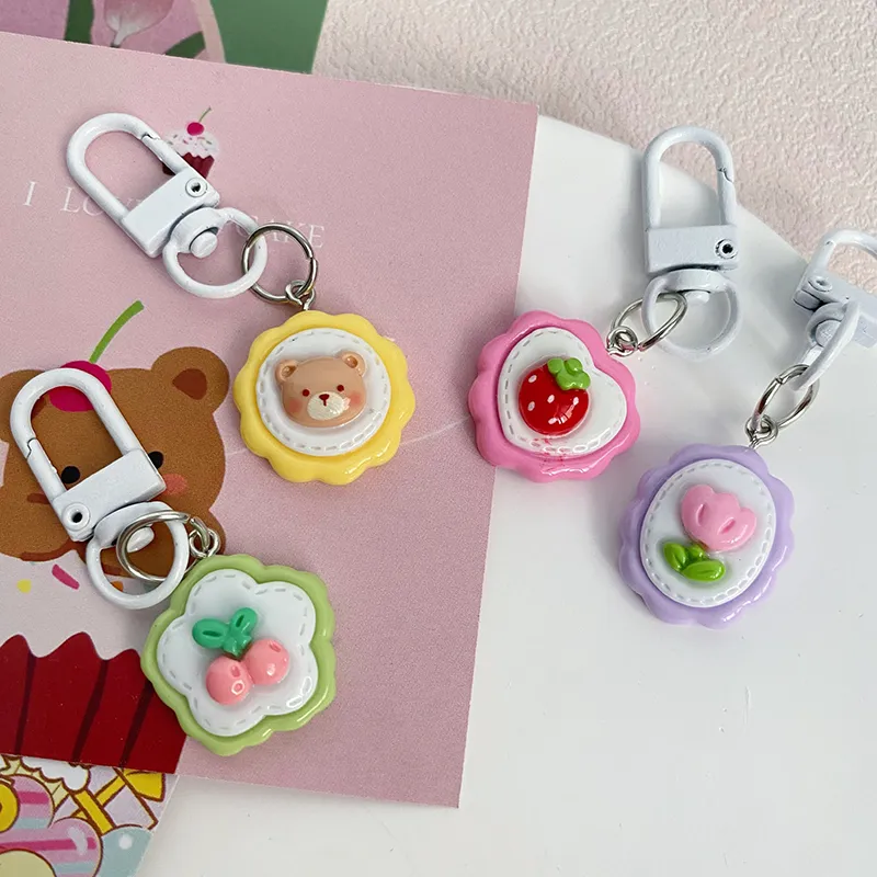 Portachiavi a forma di coniglio con simpatico cartone animato, adorabile e dolce, portachiavi in resina per ragazze, ciondolo per borsa da scuola, custodia per cuffie_voghion.com
