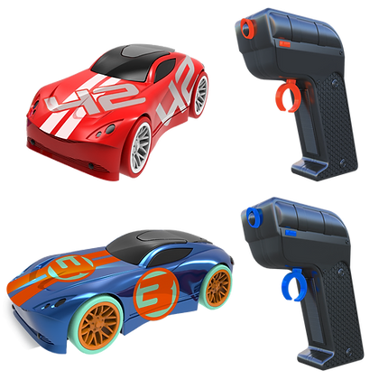 Remote Control Slot Car Race Track Set Glow-in-the-Dark 3 Track Lengths_voghion.com