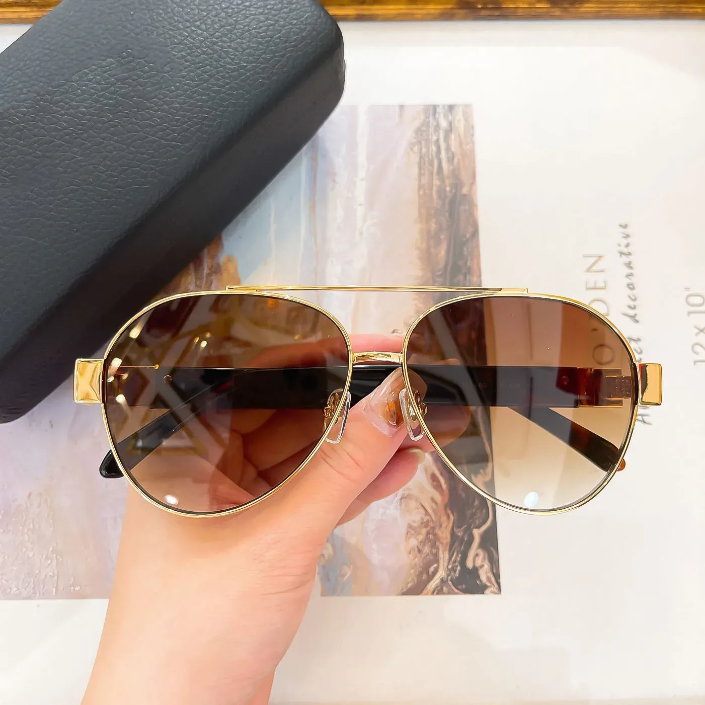 Classic Designer Sunglasses For Women & Men Titanium Frame_voghion.com