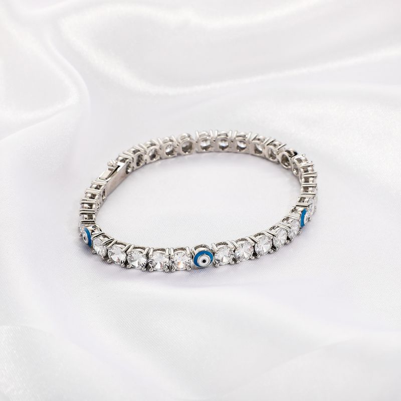 5mm Hip Hop Devil's Eye Zircon Tenniskette Volldiameter Bracelet Faarfbehalen Männer a Fraen Summer Accessoiren_voghion.com
