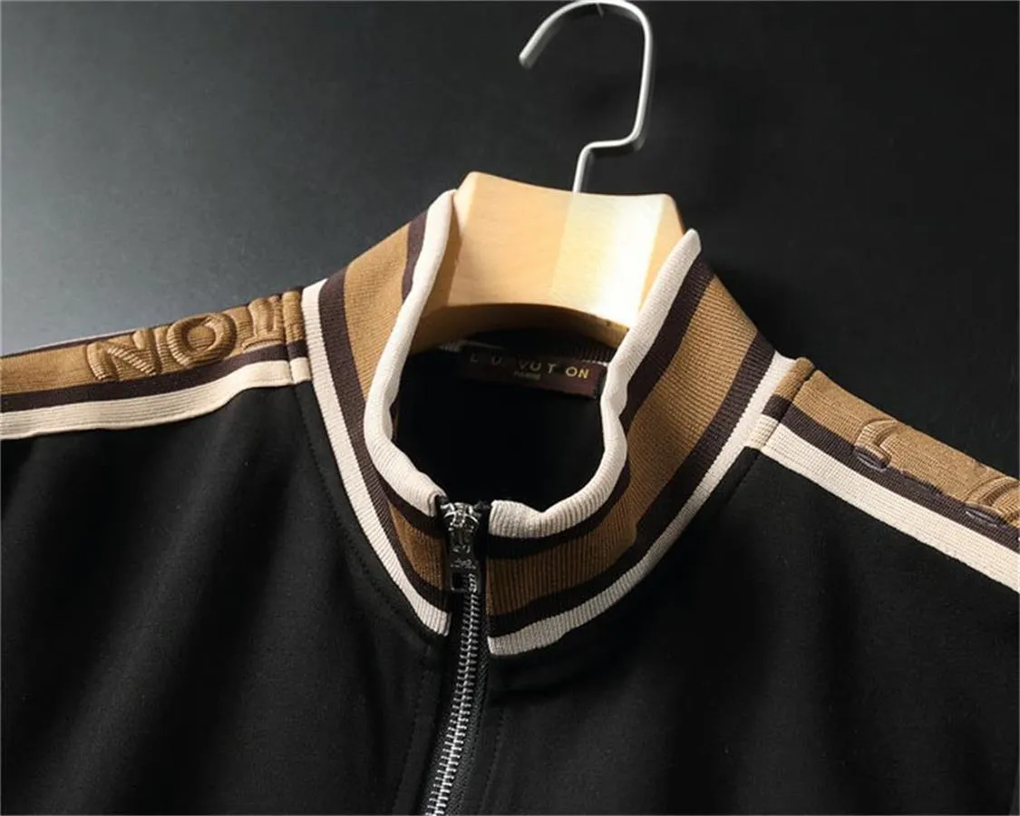 Set de două piese pentru bărbați, cardigan, hanorac, la modă de toamnă-iarnă, sport și agrement, nou_voghion.com