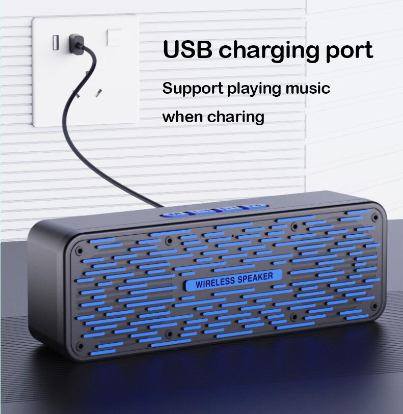 Portable Bluetooth Speaker, TWS Bluetooth 5.0 Wireless Outdoor Speaker with 3D Stereo Subwoofer, Built-in 2000 mAh Battery_voghion.com