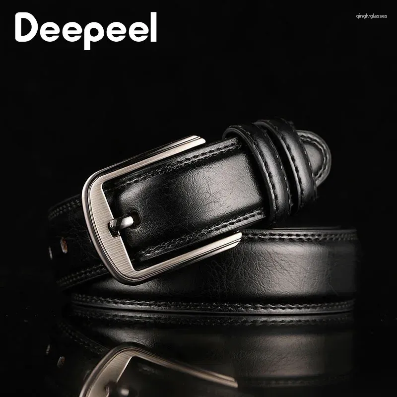Ceintures 1pc Deepeel 3.7 110-130cm Hommes 2ème Cuir de vachette Homme Designer Business Ceinture Artisanat pour adultes Jeans_voghion.com