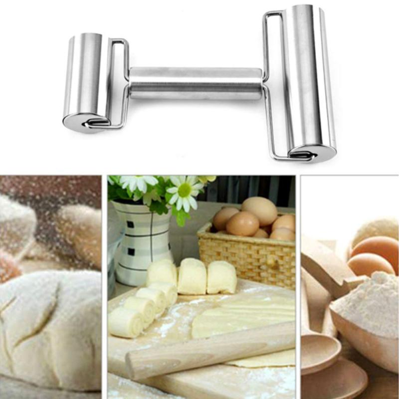 Mattarello in acciaio inox per pasticceria, pizza, fondente, rullo per fornai, utensile da cucina in metallo per cuocere l'impasto, pizza, biscotti, utensile da cucina_voghion.com
