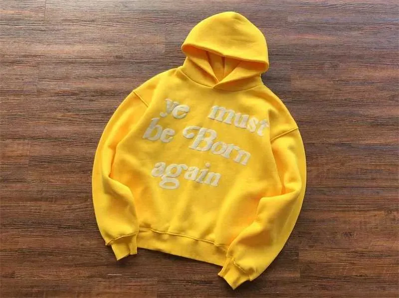 Sweat à capuche style vintage CPFM « Ye Must Be Born Again » pour homme et femme XJ250530_voghion.com