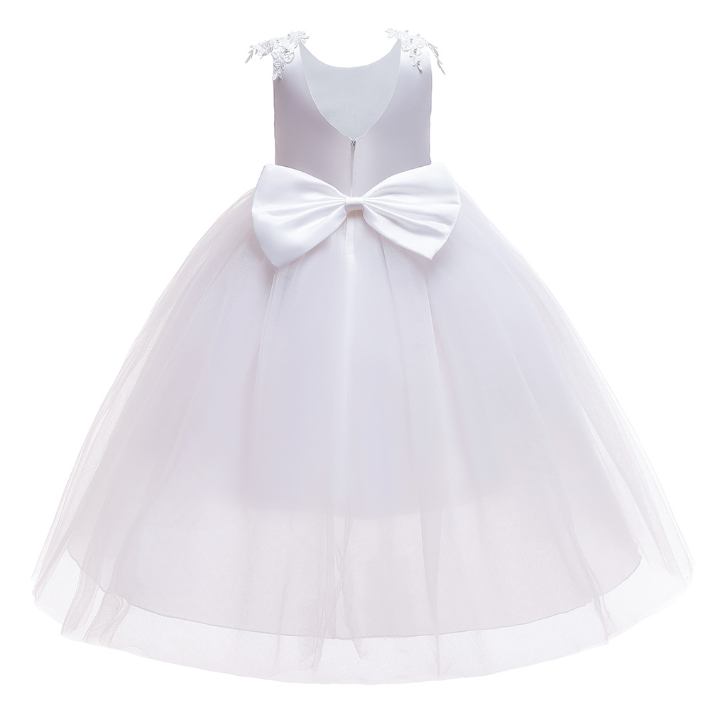 Petite robe Tutu à fleurs pour fille, fête d'anniversaire, communion, perlée, nouvel an, noël, princesse, manches volantes, 2024_voghion.com