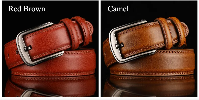 Ceintures 1pc Deepeel 3.7 110-130cm Hommes 2ème Cuir de vachette Homme Designer Business Ceinture Artisanat pour adultes Jeans_voghion.com