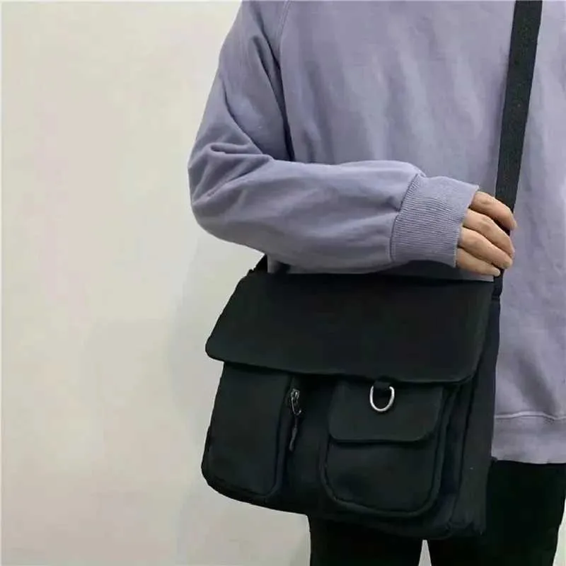 Dammen Crossbody-Tasch Kleng Daisy Séiss Villsäiteg Modern Minimalismus Grouss Kapazitéit Studenten Leinwand Fraen Een-Schëller_voghion.com