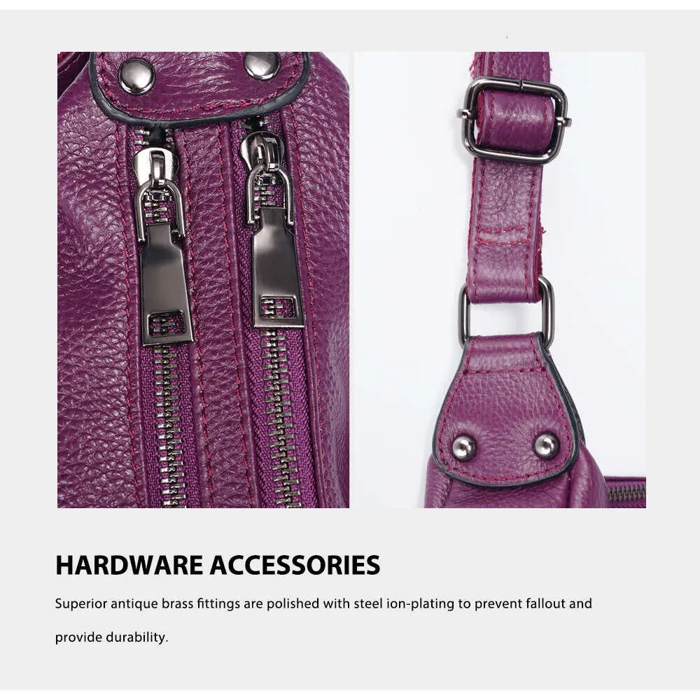 Borsa a tracolla elegante in pelle viola per donna borsa spalla_voghion.com