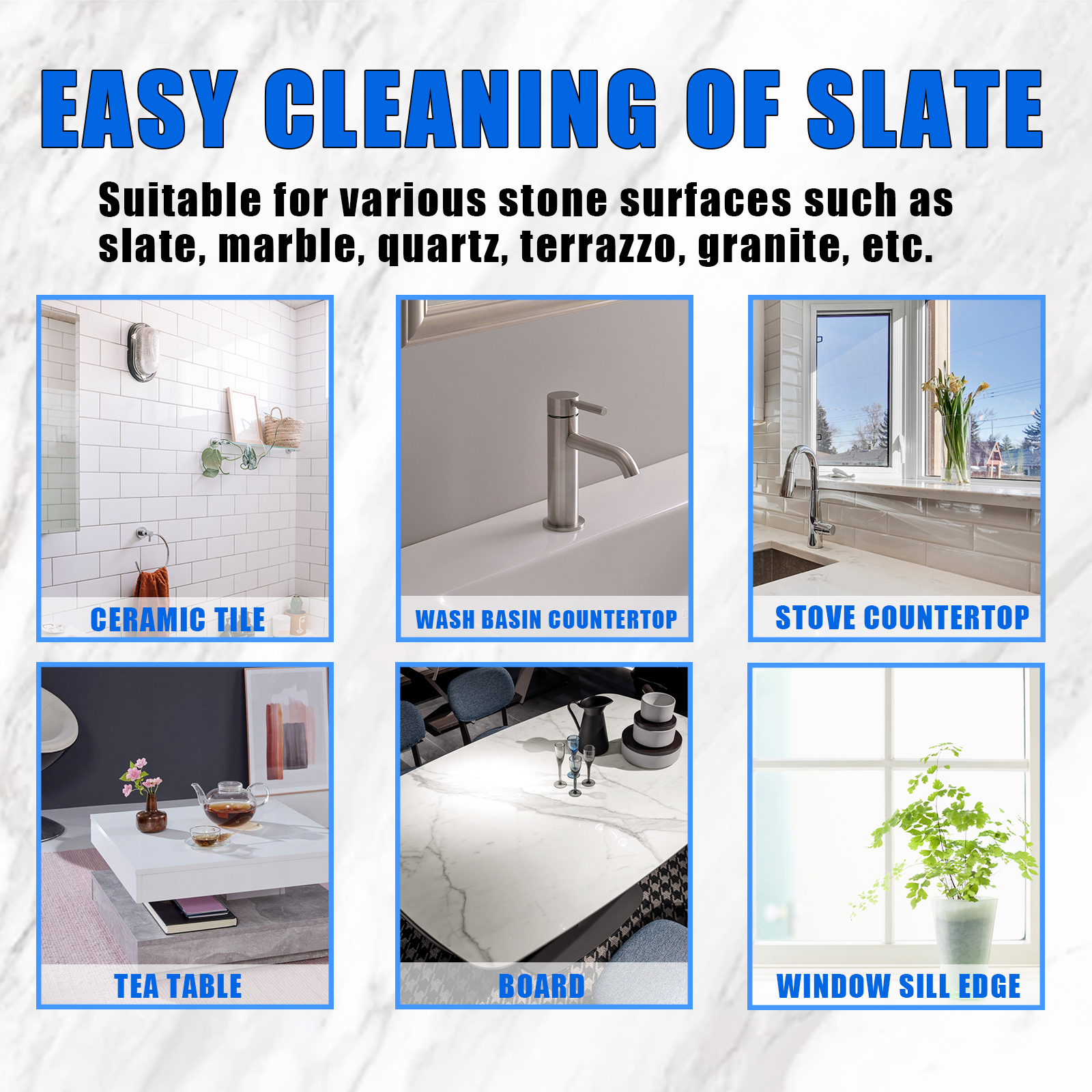 Jaysuing Stone Cleaning Spray, Domestic Kitchen Marble Tile Decontamination Repair Scratch Cleaner_voghion.com