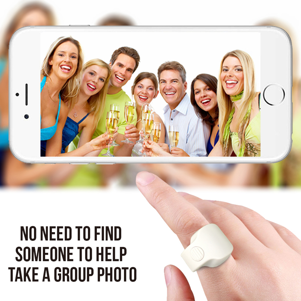 Portable MiNi Bluetooth 5.1 Phone Selfie Shutter Remote Control ring Wireless Smart remote Control Ring For IOS Android Xiaomi_voghion.com