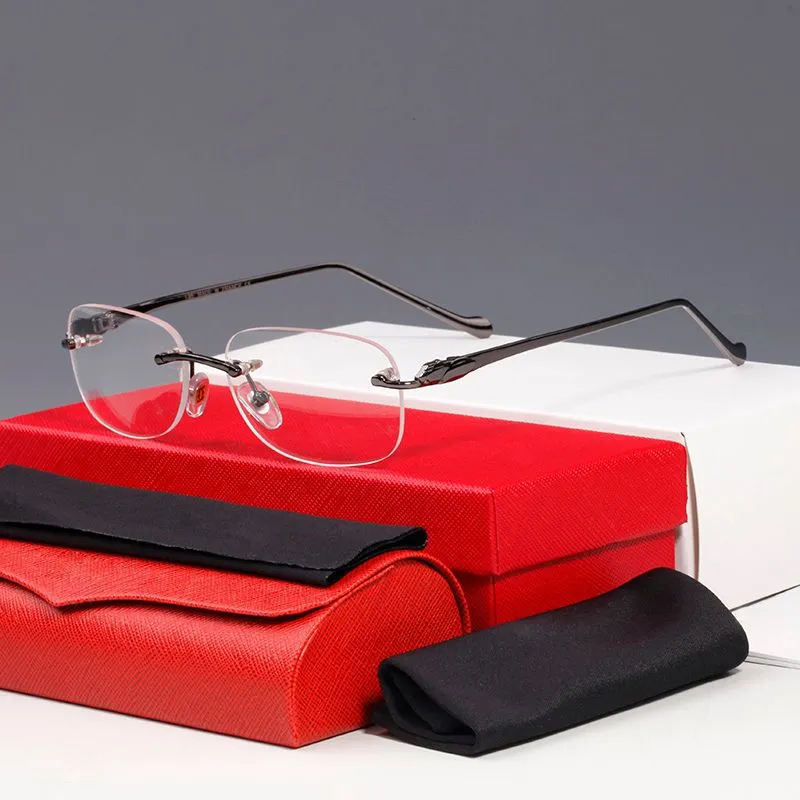 Designer Sunglasses For Men Rectangle Metal Frame Gold Eyewear_voghion.com