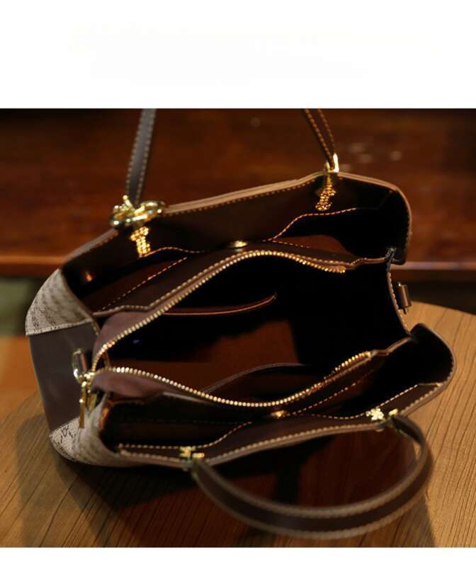 2025 Fashion Leather Shoulder Crossbody Bag, Women's Printed Light Luxury Handbag,_voghion.com