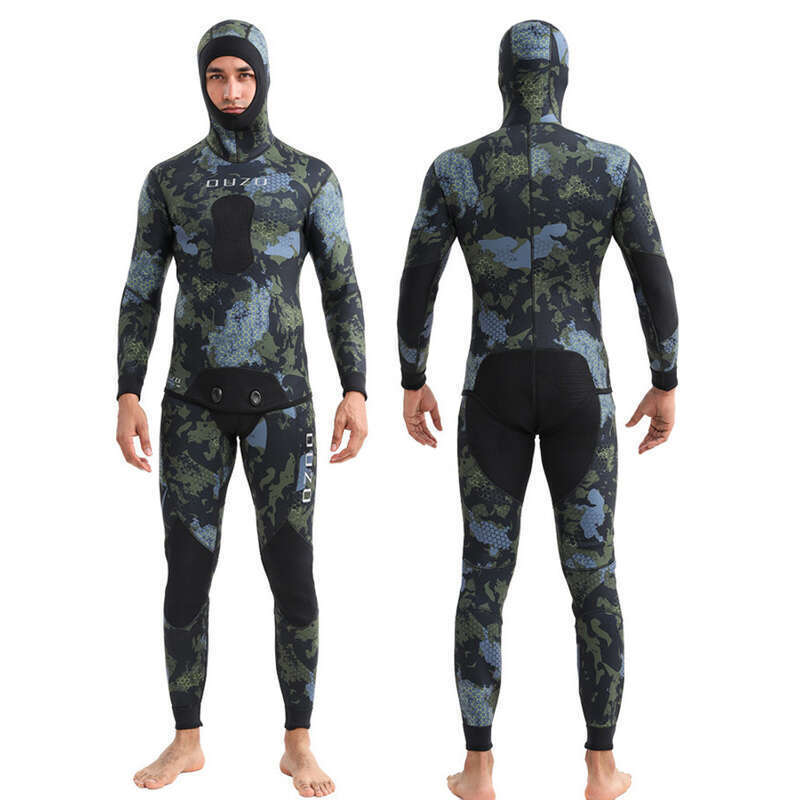 Costum de înot și surfing nou, corp divizat, 3 mm, pentru vânătoare de pești, rezistent la frig pentru bărbați, protecție solară, uscare rapidă, gratuit_voghion.com