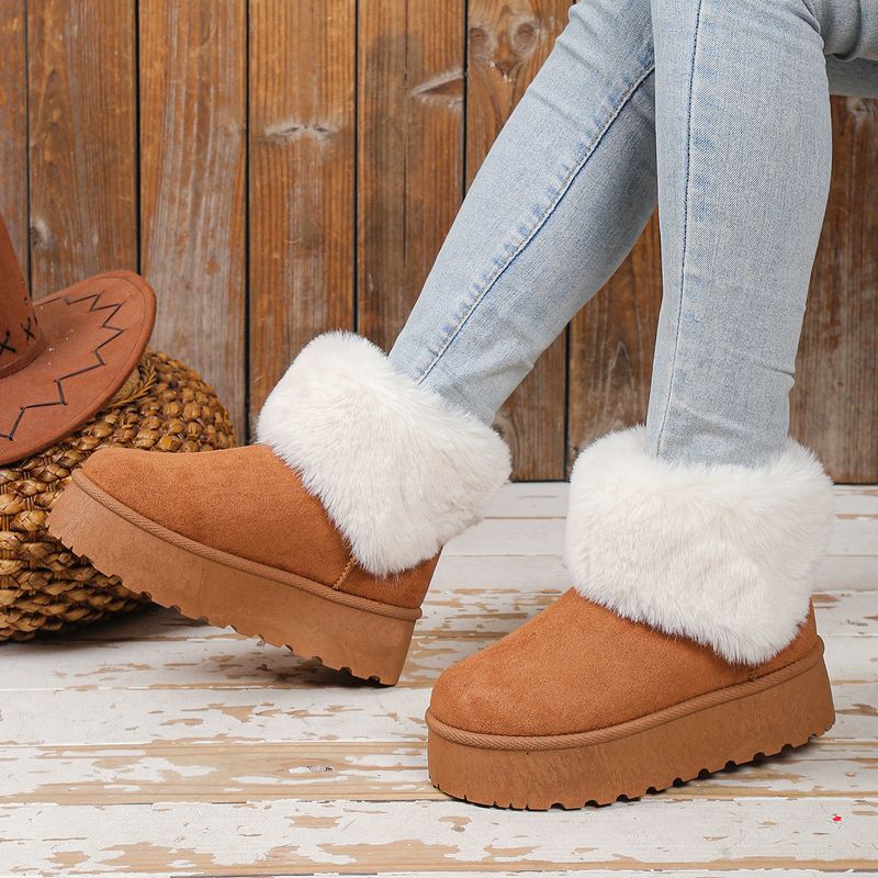 Neue Sohle kurze Cyder mit einem dicken Slip-On aus Baumwolle_voghion.com