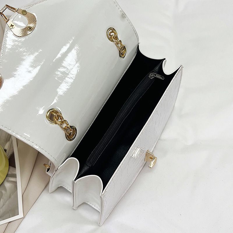 Krokodil Muster Schulter Taschen Für Frauen Mode Ketten Squre Tasche Geldbörse Weiblichen Pu Leder Crossbody Handtasche_voghion.com