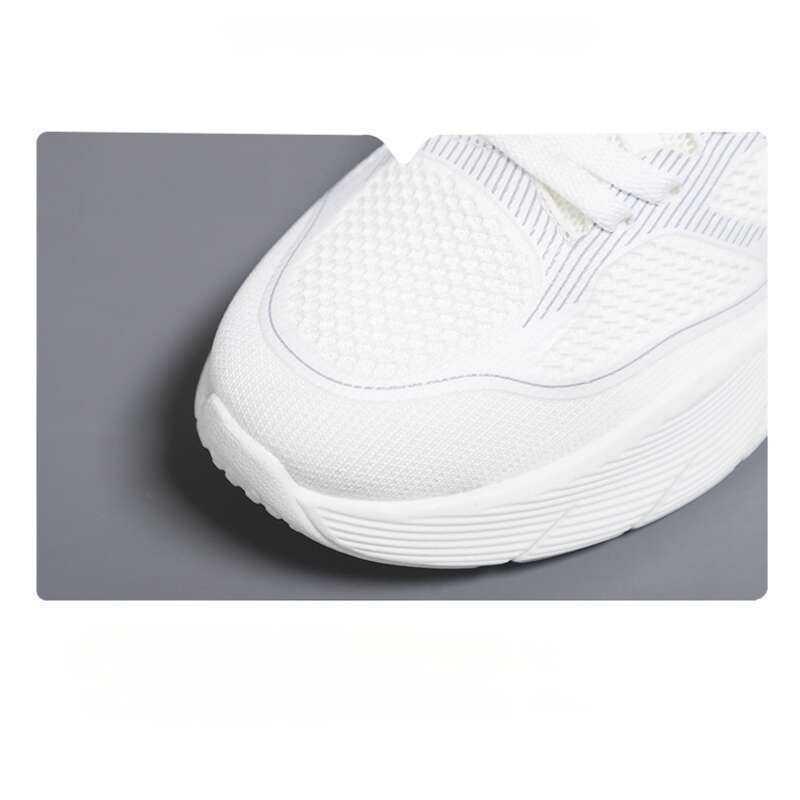 Scarpe da corsa casual piccole bianche con fondo spesso da donna, per sport primaverili_voghion.com