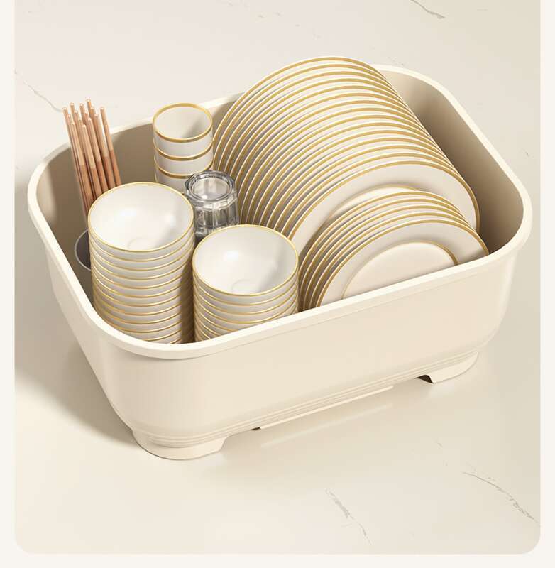 Dulap de depozitare pentru boluri din plastic rezistent la praf, pentru scurgerea de bucătărie, pentru farfurii, vase, bețișoare_voghion.com