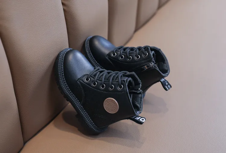 Kids Fashion Casual Toddler Boys Girls Autumn Winter Leather Littlesprouts Boots Children Running Sport Snow Shoes Sizes_voghion.com