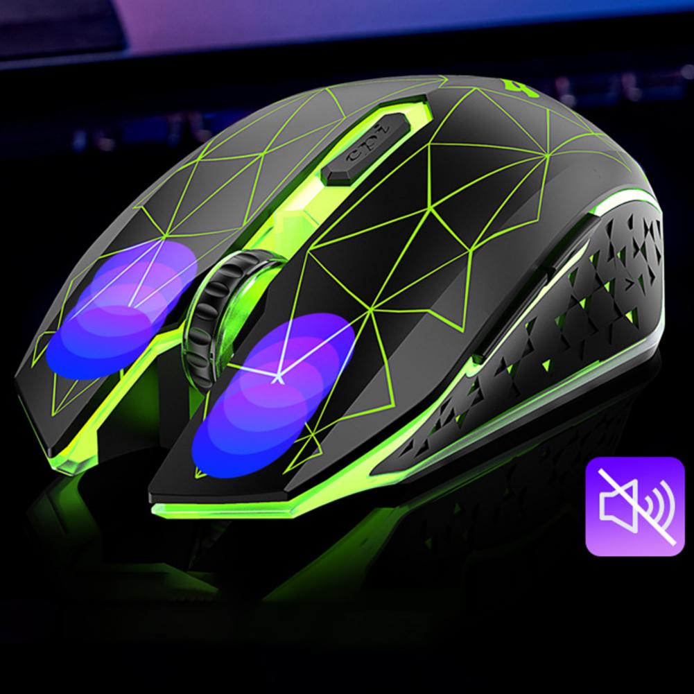 Bluetooth Wireless Mouse Girl Cute Pink Mute Game Rechargeable Mouse Desktop Laptop Mechanical Game 1600DPI Backlit Mouse_voghion.com