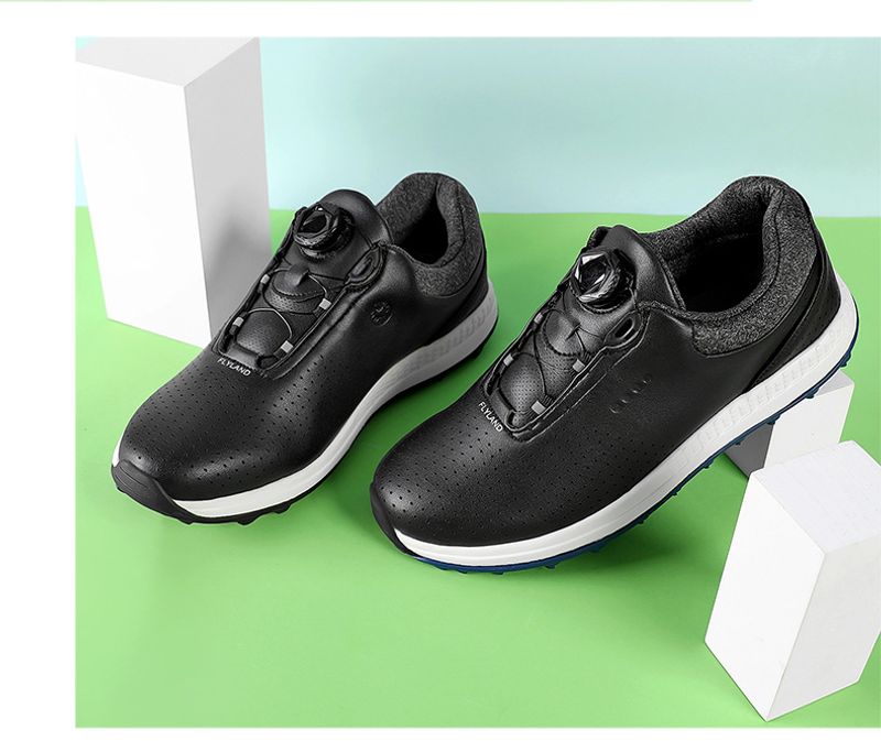 Chaussures professionnelles pour hommes Nouvelles baskets d'entraînement de golf sans crampons à boucle pivotante Taille L_voghion.com