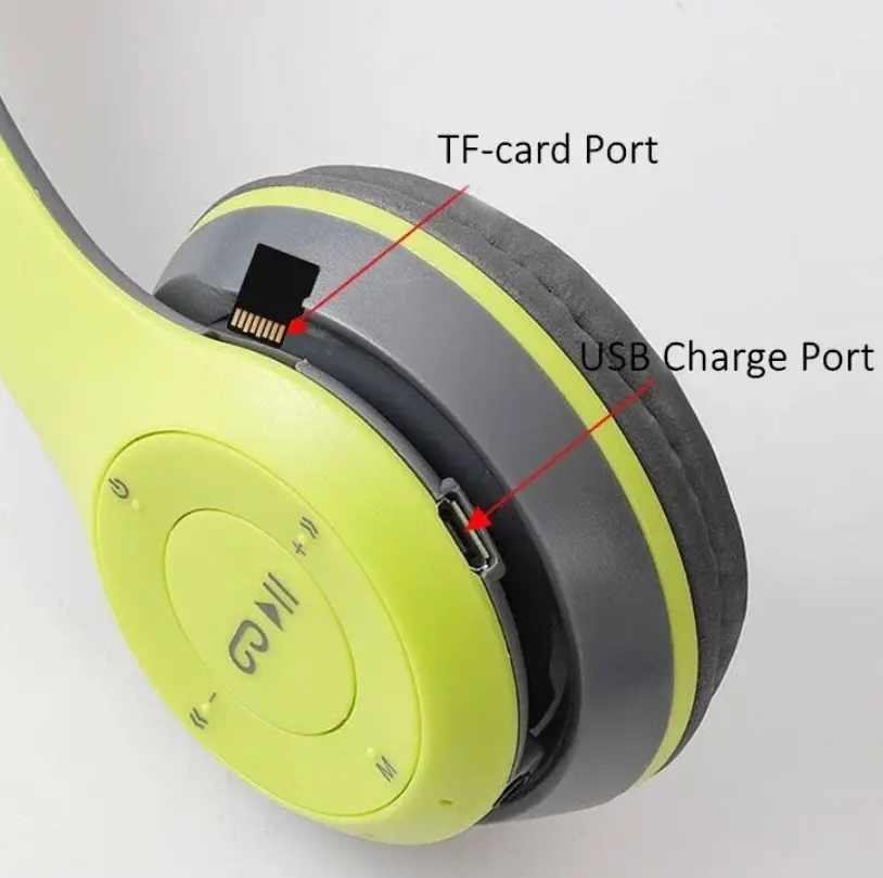 Wireless Bluetooth Headphones Foldable Hi-fi Stereo Bass Headset_voghion.com
