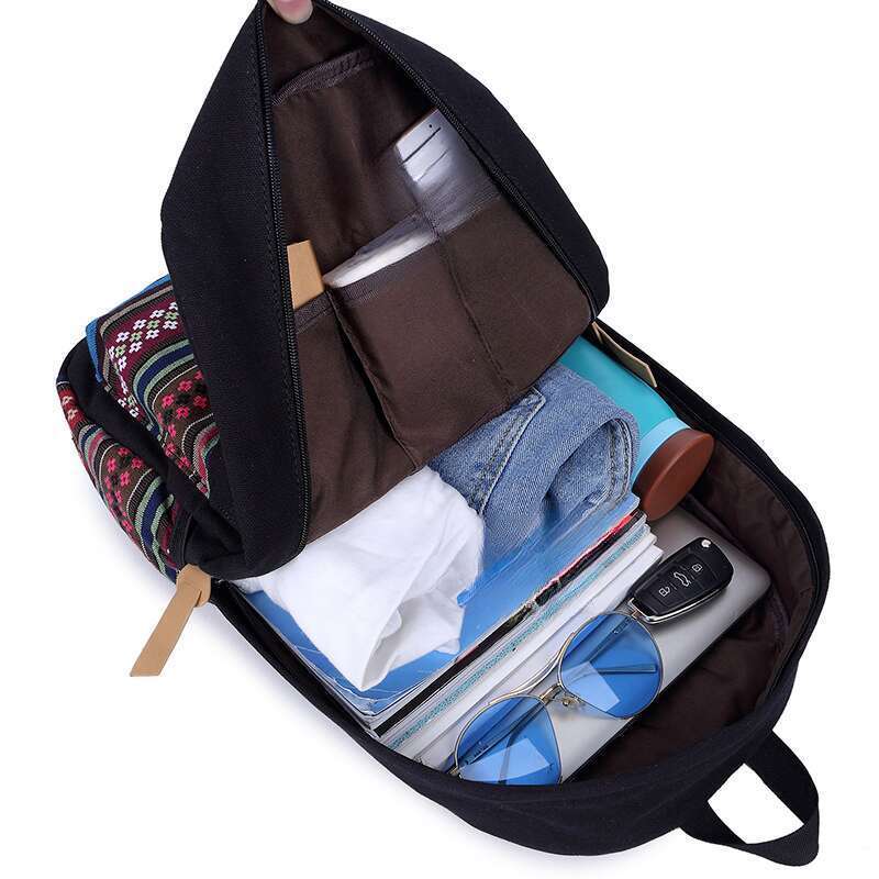 Women's Backpack Casual College Style Student Travel Rucksack_voghion.com