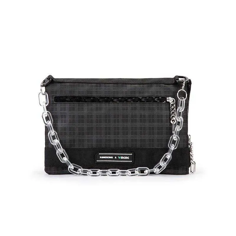 Kingsons Messenger Shoulder Crossbody Bag Waterproof Plaid Casual_voghion.com