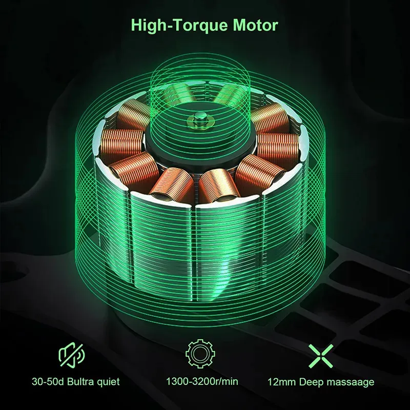 8-Head Massage Gun - Soreness Relief_voghion.com