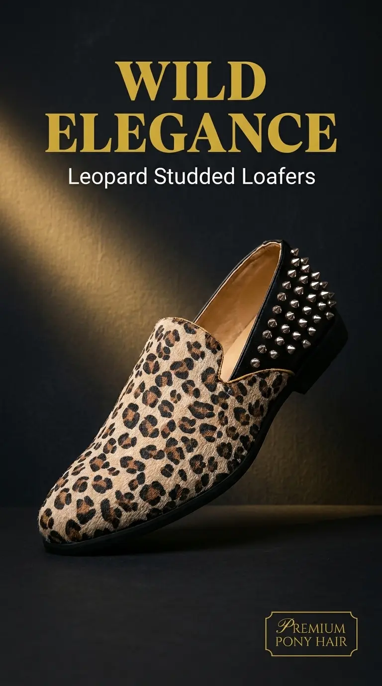 Herren Slipper Mit Leopardenmuster Rutschfeste Freizeitschuhe_voghion.com