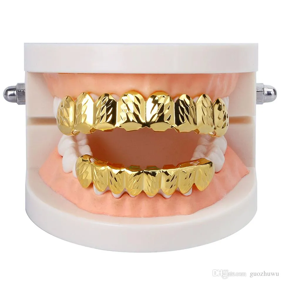 Kultainen hiphop-vampyyri, vasaralla värjätyt hampaat, Fang Grillz, hammasraudat, hammassuoja, räppärikorut cosplay-juhliin_voghion.com