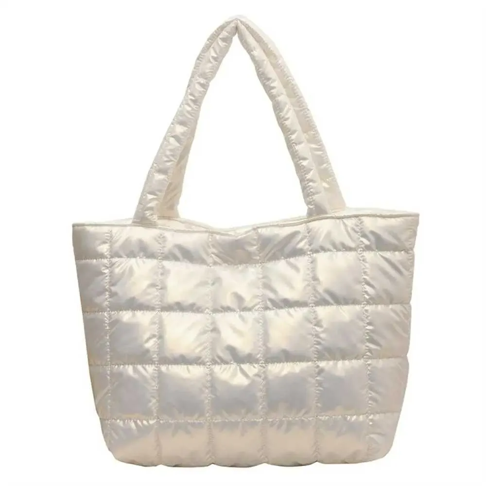 Borse da donna grandi capacità trapuntate invernali in cotone imbottito a spalla alla moda per ragazze sotto le ascelle, gonfie_voghion.com