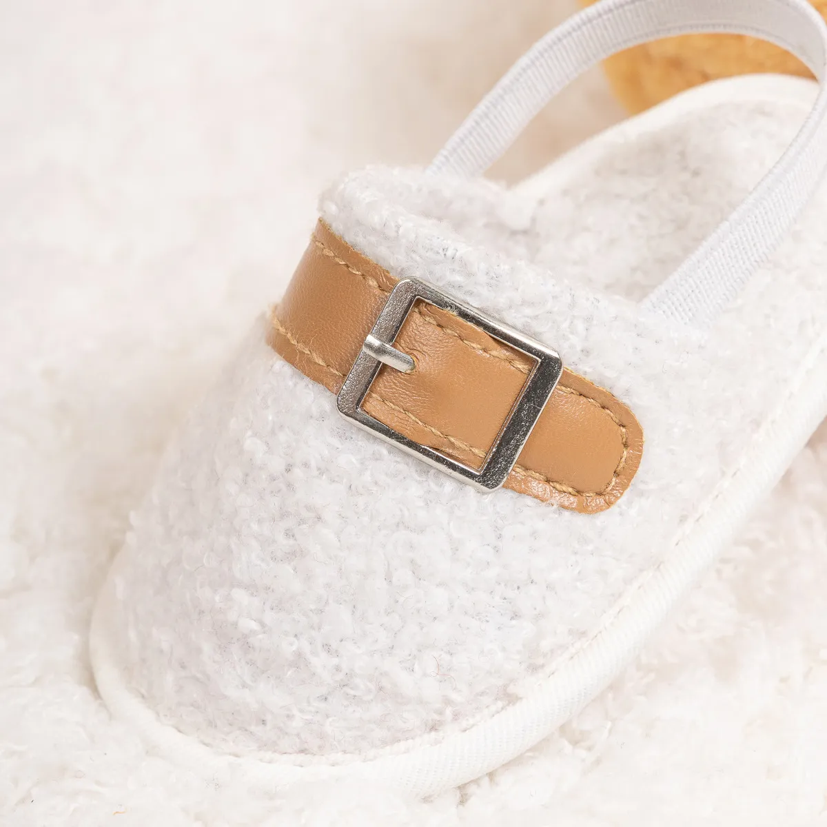 Papuci pufoși pentru bebeluși, moale, de pluș, cald, cu cerc și bandă elastică pentru copii mici, iarna pentru sugari, casă, interior_voghion.com