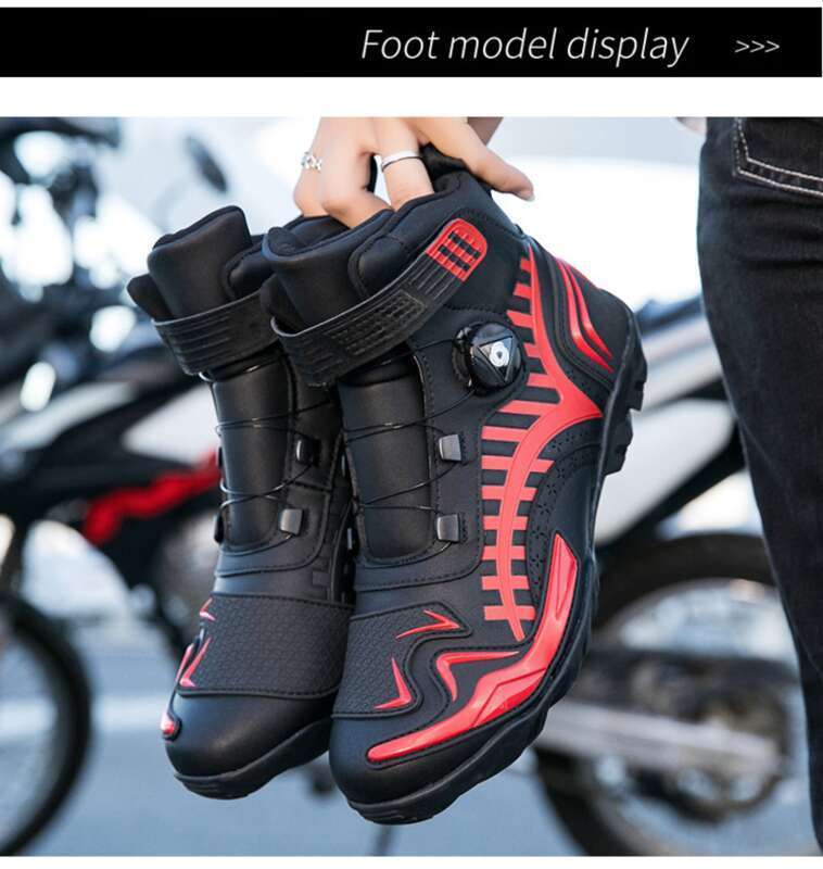 Motorcycle Cycling Boots For All Seasons, Off-road Men's Women's Summer, Wear-resistant, Breathable, Shock-absorbing,_voghion.com
