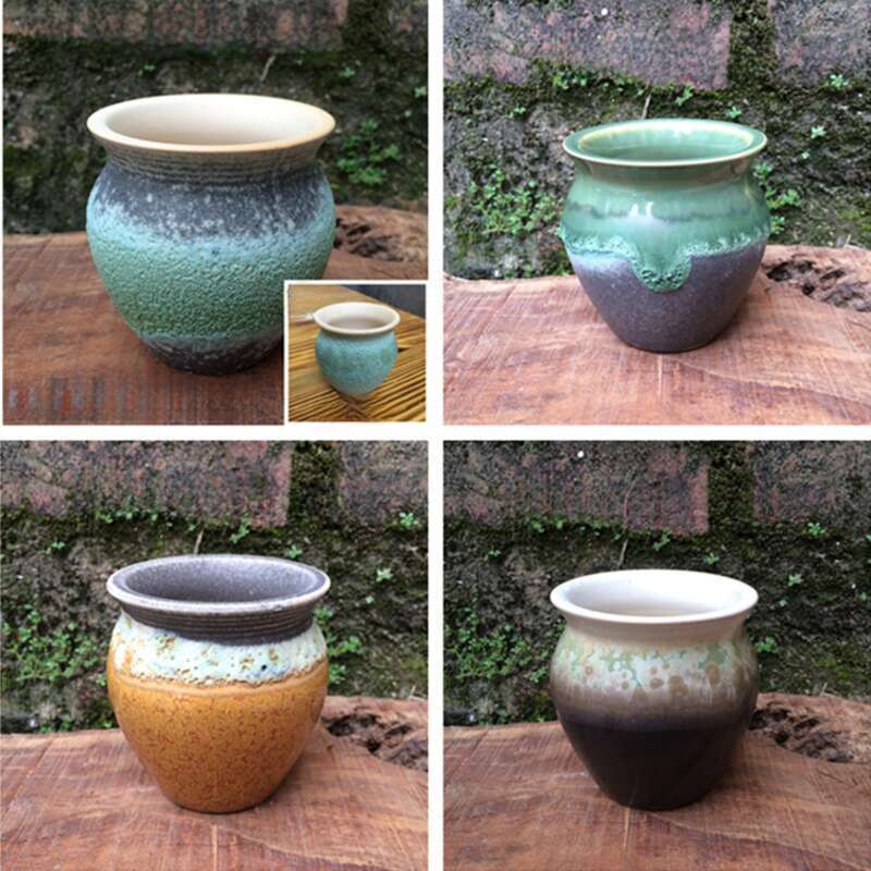 Succulent Flower Pot, Horticultural Mini Creative Rough Ceramic, Home Furnihing, New Product, Ceramic Jar, And_voghion.com