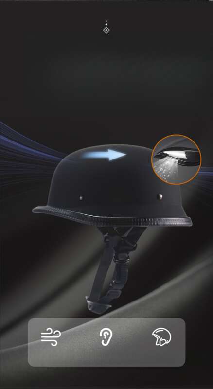 Small Lightweight Soldier Harold Motorcycle EPS Buffer Lining Travel Helmet_voghion.com