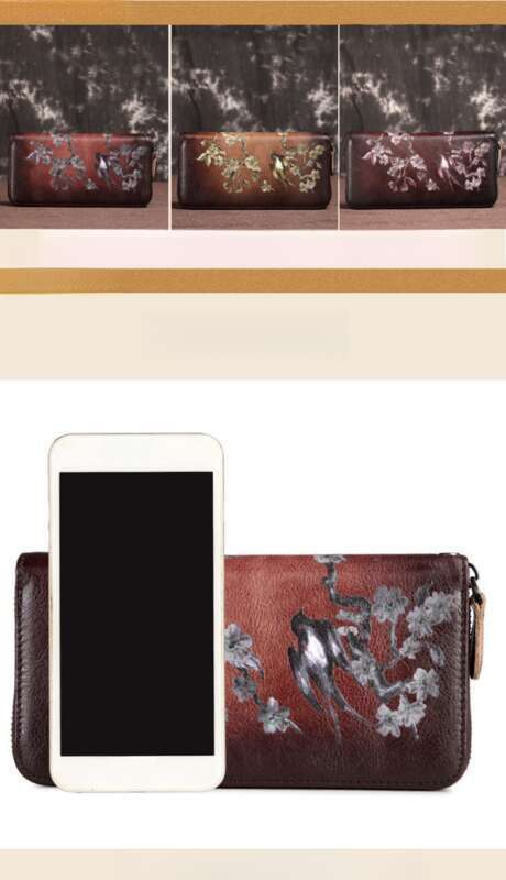 Portefeuille vintage, sac à main, porte-cartes, sac pour femme, sac de sport, sac pour homme, multifonctionnel, grande capacité, élégant et beau_voghion.com