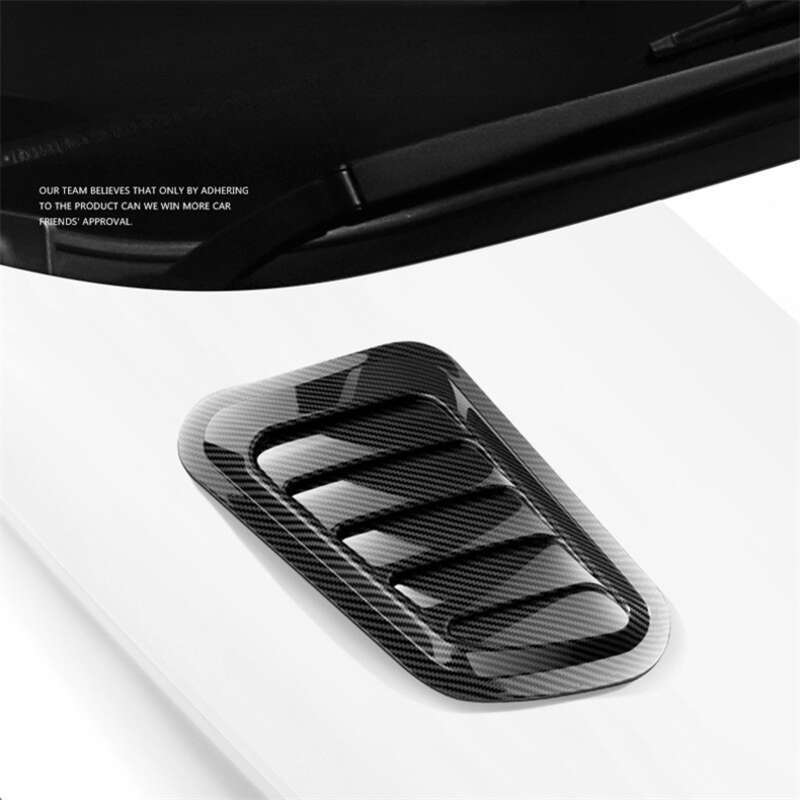 Car Shark Gill Simulation Engine Hood Universal Decorative Sticker Modification Air Outlet_voghion.com