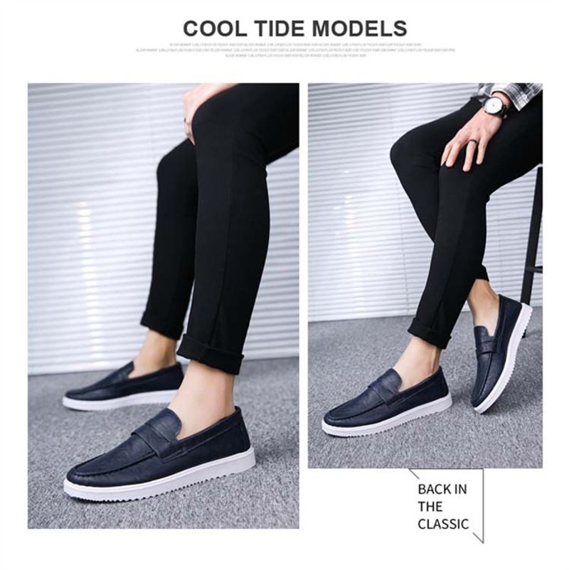 Groothandel hot selling platte loafer oxford slip-on leren schoenen voor heren_voghion.com