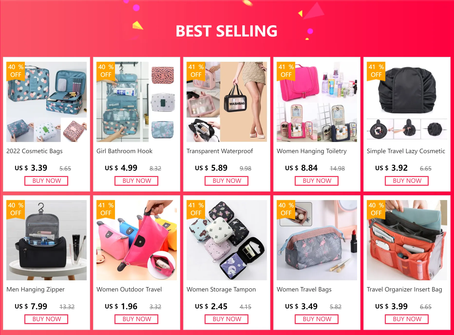 2023 Hook Makeup Bags Women Bag Outdoor Cosmetic Toiletries Beauty Wash Pouch Female Waterproof Make Up Case Organizer_voghion.com