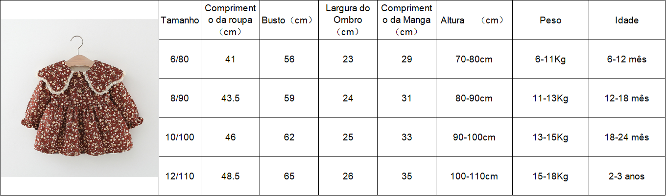 Abito floreale autunnale con maniche lunghe per bambina in pizzo stile coreano_voghion.com