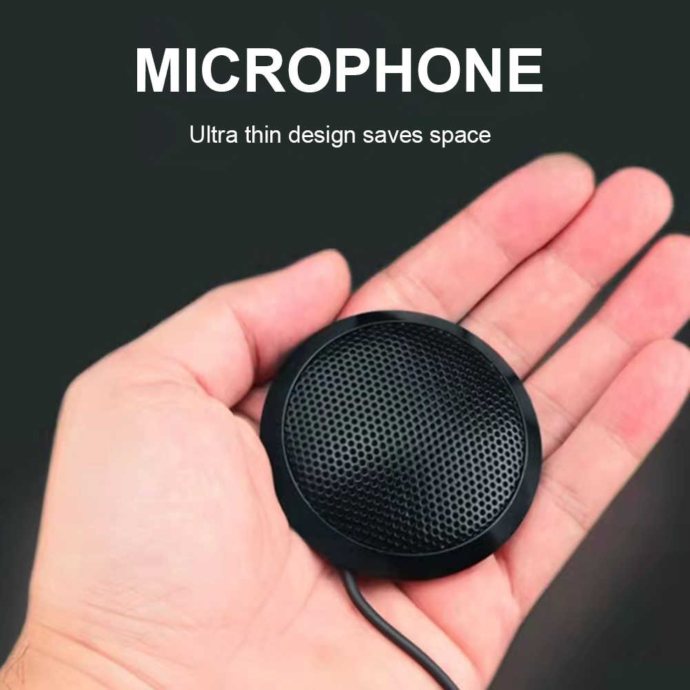 Conference USB Microphone,Omnidirectional Condenser Computer Microphone Plug and Play Mute Button Voice Pickup Mic for Laptop PC_voghion.com